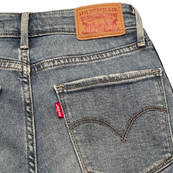 Levi's Limited 721 Side-Tape Logo High-Rise Skinny Jeans - Picture 6 of 7